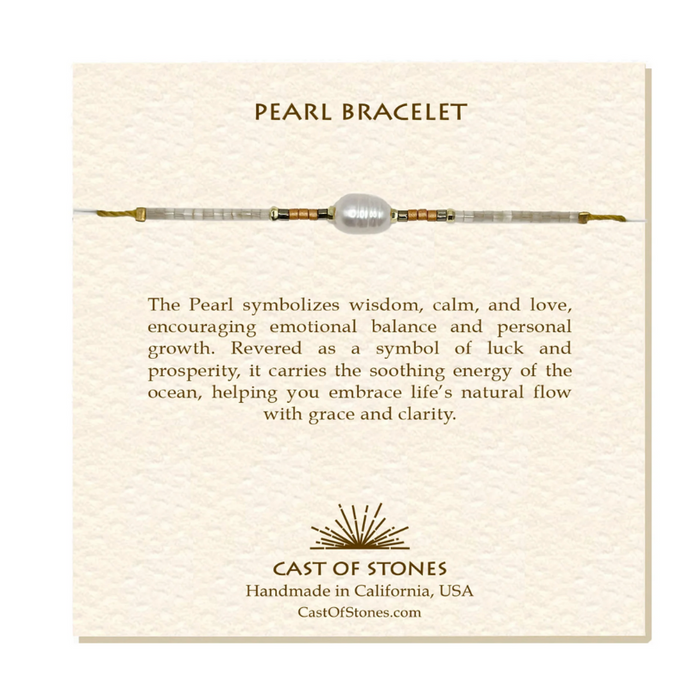 Light Neutral Pearl Bracelet - Becket Hitch