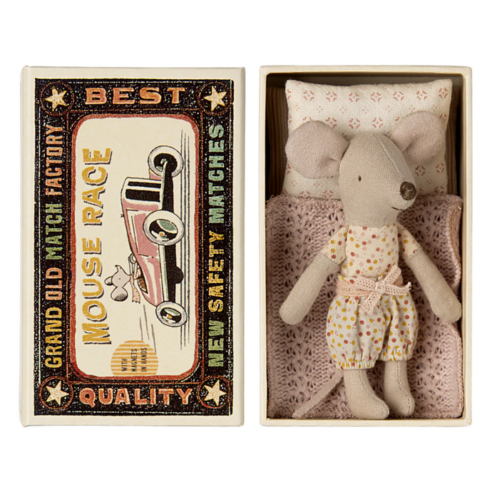 Little Sister Mouse in Matchbox - Becket Hitch