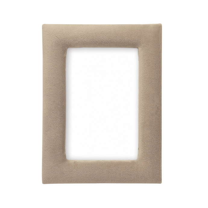 Lola Beige Velvet 4 x 6 Frame-Becket Hitch