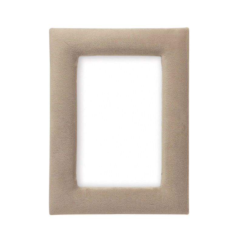 Lola Beige Velvet 4 x 6 Frame-Becket Hitch