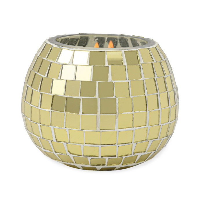 Magique Gold Disco Ball Candle-Becket Hitch