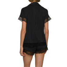 Load image into Gallery viewer, Malou Shortie PJ Set Black - Becket Hitch
