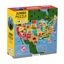 Load image into Gallery viewer, Map of the U.S.A. Jumbo Puzzle - Becket Hitch
