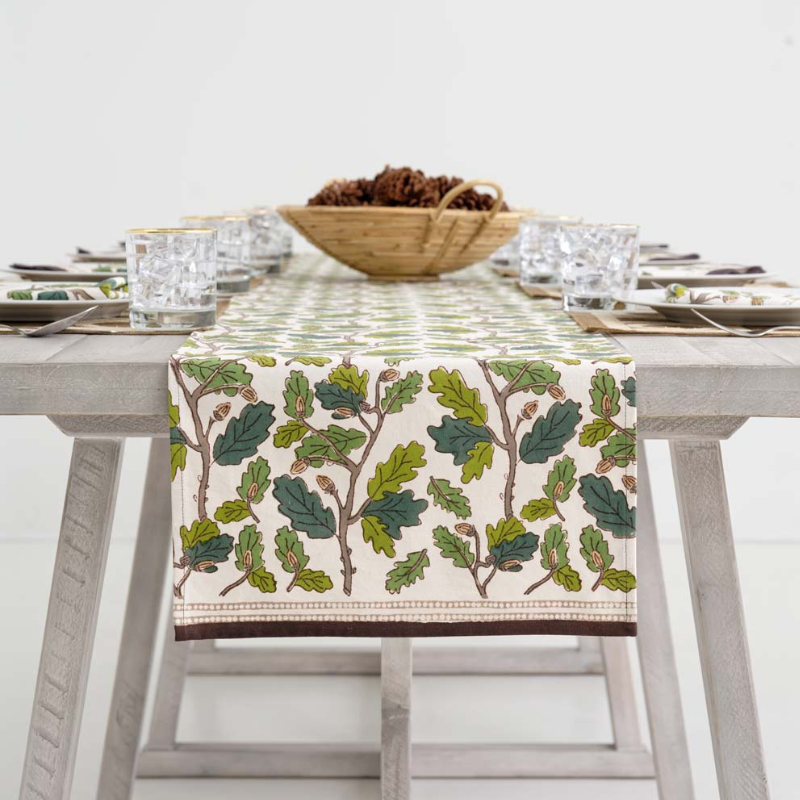 Maple & Acorn Table Runner-Becket Hitch