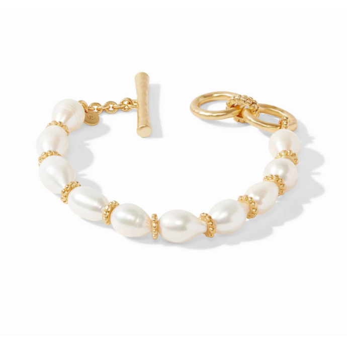 Marbella Bracelet Gold in Freshwater Pearl-Becket Hitch