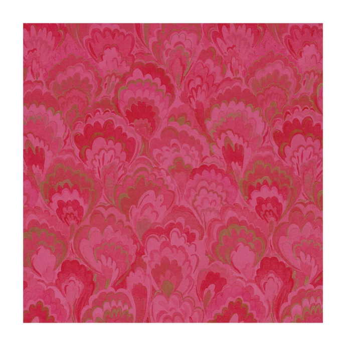 Marbled Ceramica Fuchsia/Red Wrapping Paper - Becket Hitch