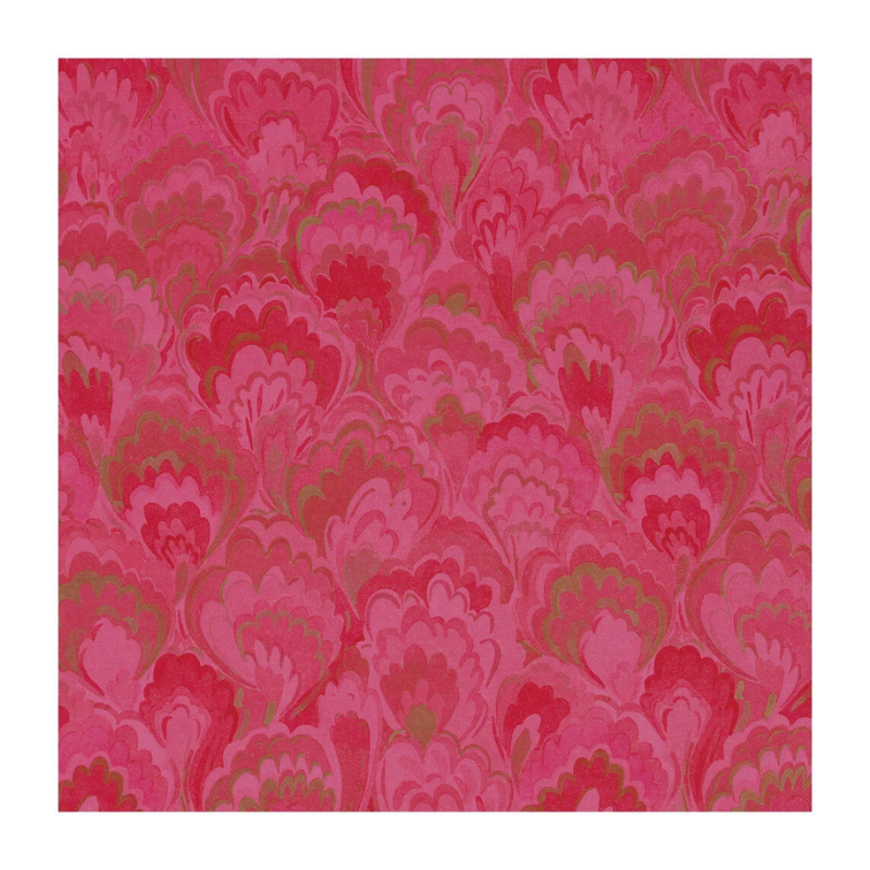 Marbled Ceramica Fuchsia/Red Wrapping Paper - Becket Hitch
