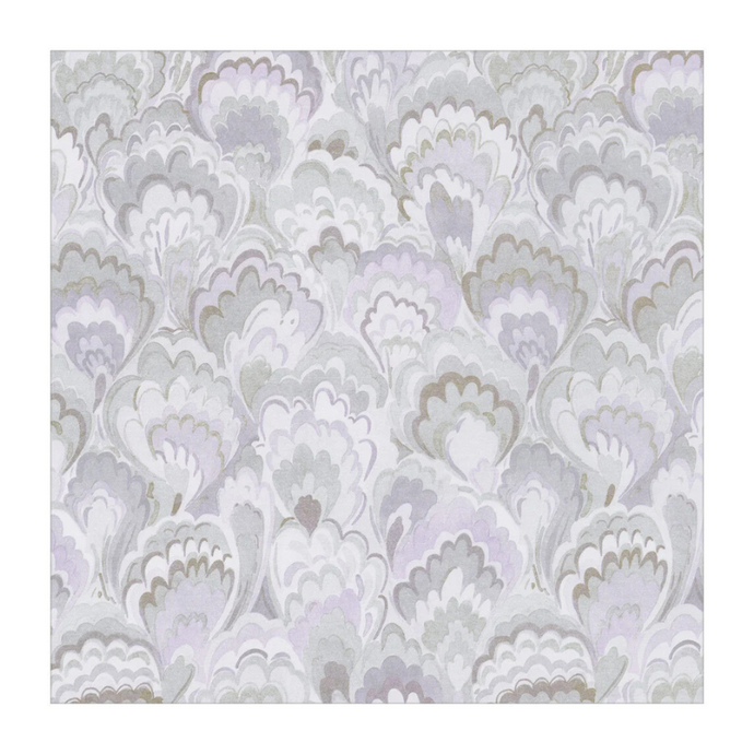 Marbled Ceramica Silver/Lavender Wrapping Paper - Becket Hitch