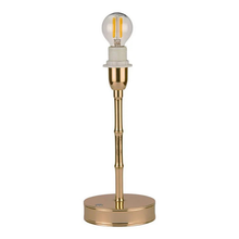 Load image into Gallery viewer, Matte Gold Bamboo Lamp Base 10" - Becket Hitch
