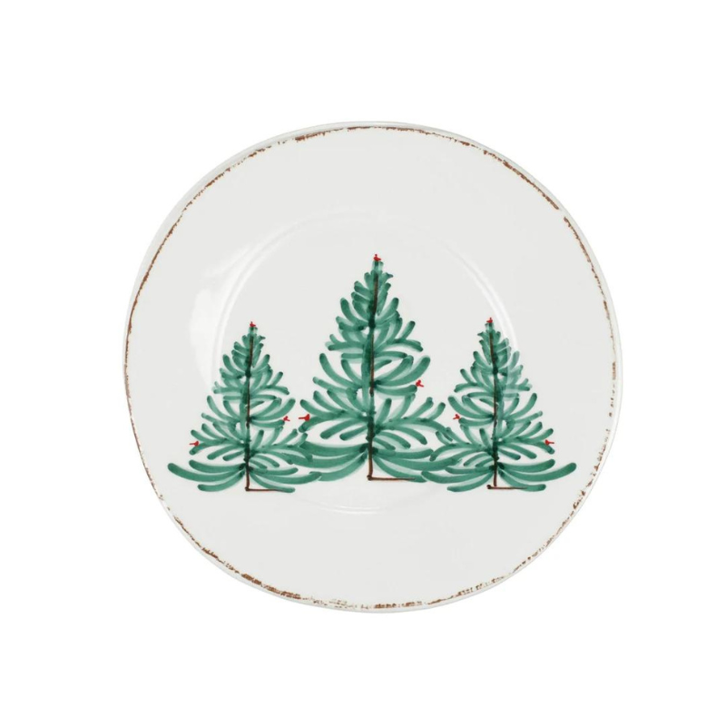 Melamine Lastra Holiday Dinner Plate-Becket Hitch