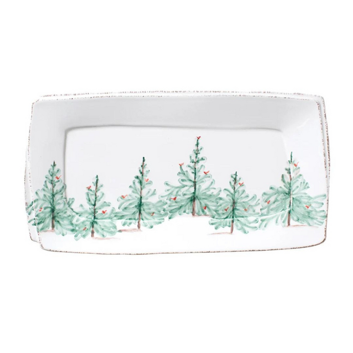 Melamine Lastra Holiday Rectangular Platter-Becket Hitch