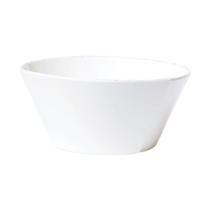 Melamine Lastra White Large Stacking Serving Bowl - Becket Hitch