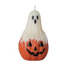 Load image into Gallery viewer, Melting Ghost Jack-O-Lantern Candle - Becket Hitch
