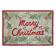 Load image into Gallery viewer, Merry Christmas Hook Rug - Becket Hitch
