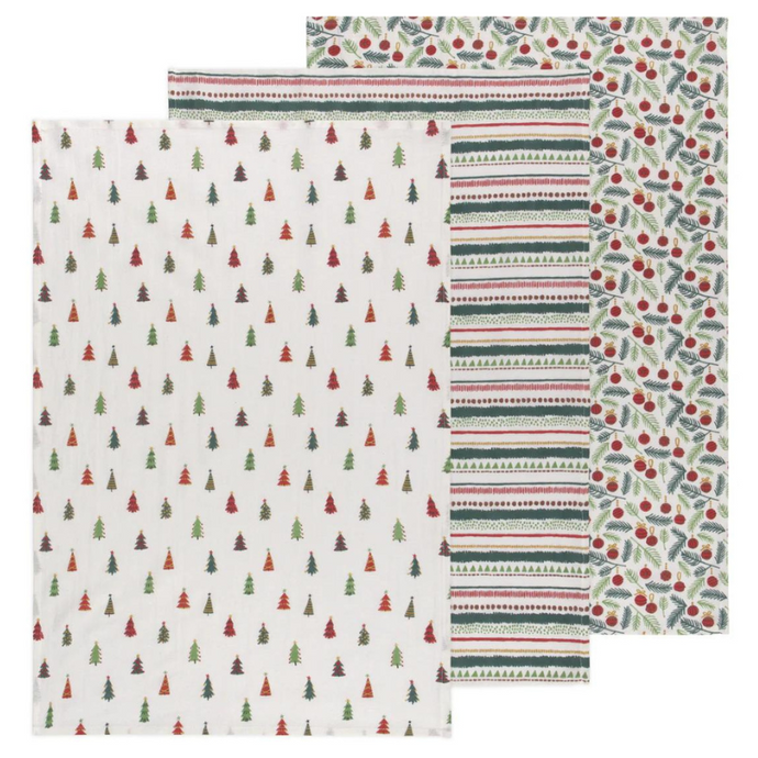 Merry and Bright Floursack Towels-Becket Hitch