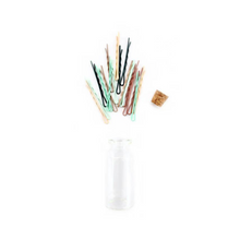 Load image into Gallery viewer, Mini Sleek Bobbies in Glass Bottle - Eucalyptus - Becket Hitch

