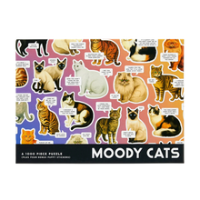 Load image into Gallery viewer, Moody Cats 1000 Piece Puzzle - Becket Hitch
