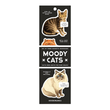 Load image into Gallery viewer, Moody Cats Magnetic Bookmark Set - Becket Hitch

