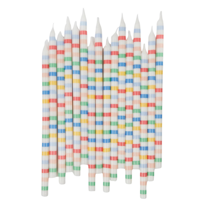 Multi Stripe Candles-Becket Hitch