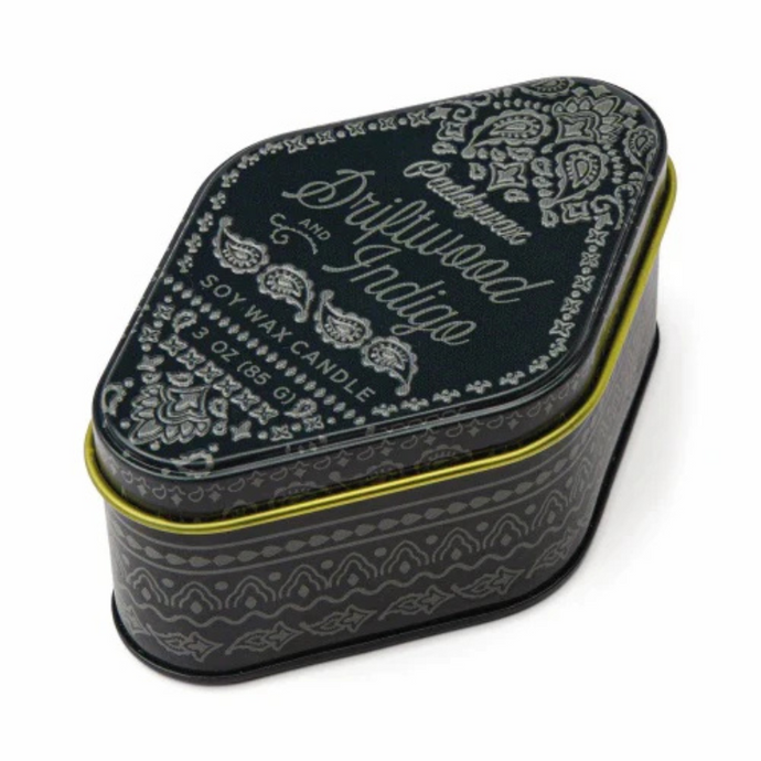 Navy Bandana Patterned Candle Tin-Becket Hitch