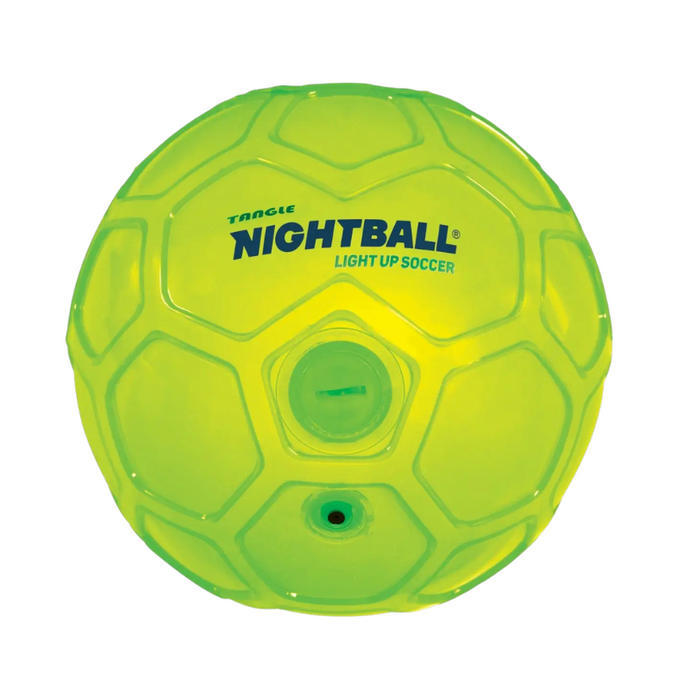 Nightball Green Soccer Ball - Becket Hitch