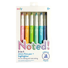 Load image into Gallery viewer, Noted! 2-in-1 Micro Fine Tip Pen + Highlighter - Becket Hitch
