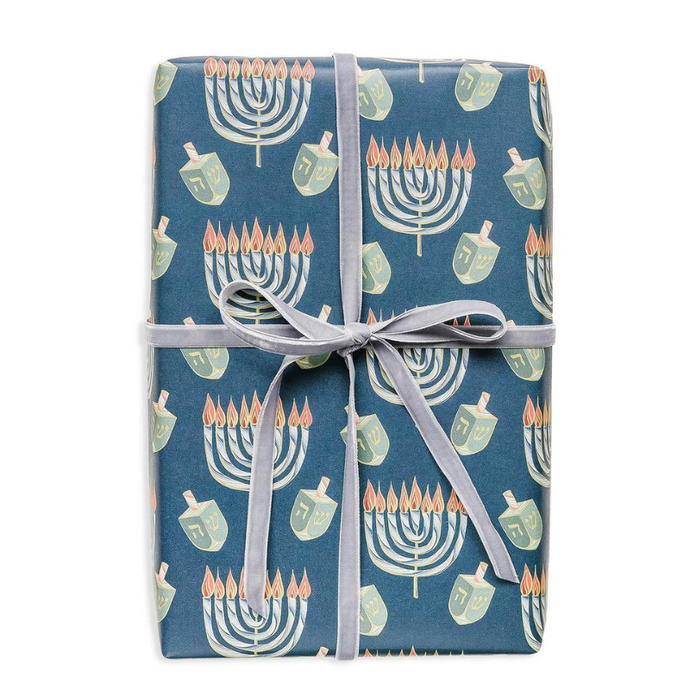 Nouveau Menorah Gift Wrap - Becket Hitch