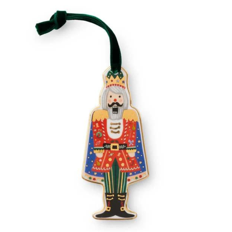 Nutcracker Brigade Porcelain Ornament-Becket Hitch