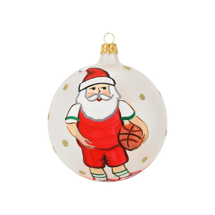 Old St. Nick Basketball Ornament-Becket Hitch