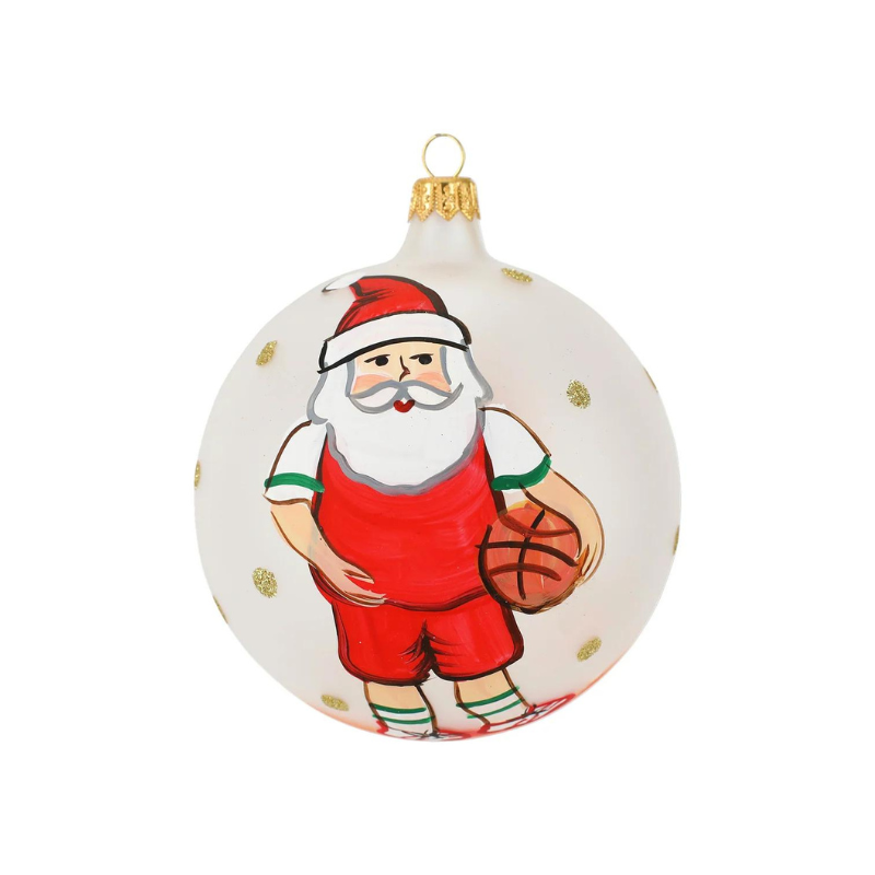 Old St. Nick Basketball Ornament-Becket Hitch