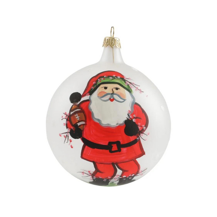 Old St. Nick Football Ornament-Becket Hitch