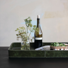 Load image into Gallery viewer, Olive Leather Tray - Becket Hitch
