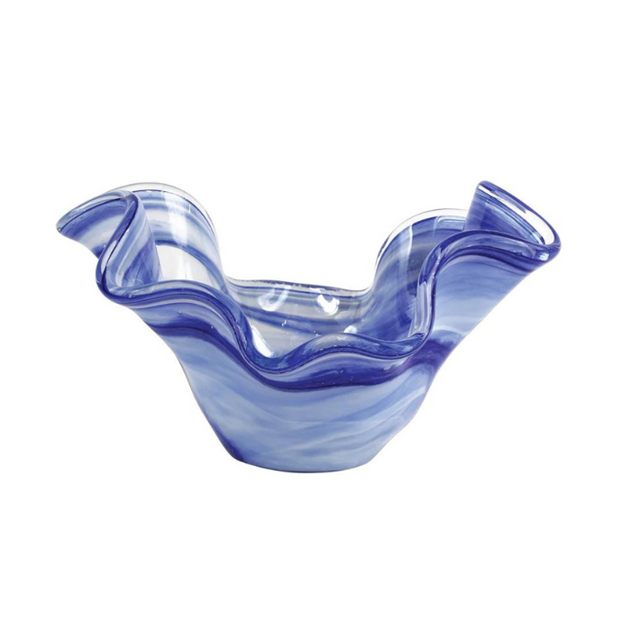 Onda Glass Cobalt Medium Bowl-Becket Hitch