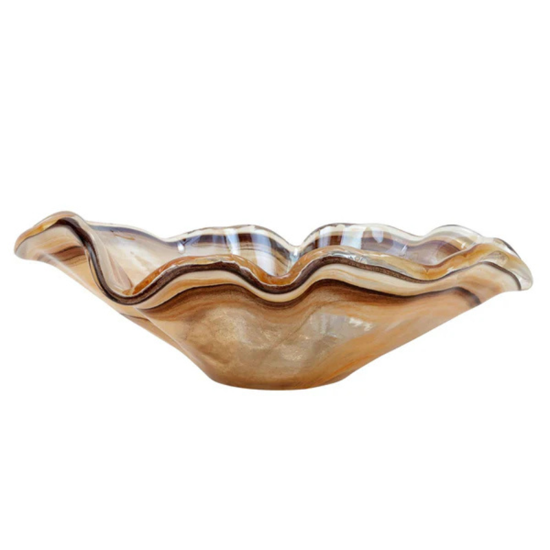 Onda Glass Tortoiseshell Large Bowl - Becket Hitch