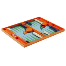 Load image into Gallery viewer, Orange Croc Lacquer Backgammon Set - Becket HItch
