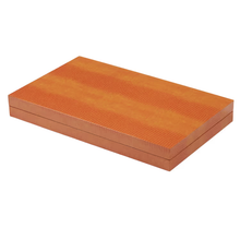 Load image into Gallery viewer, Orange Croc Lacquer Backgammon Set - Becket HItch
