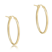 Load image into Gallery viewer, Oval Gold 1" Hoop, Smooth-Becket Hitch
