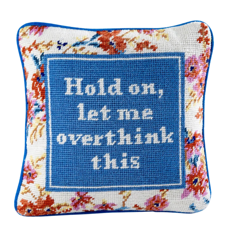 Overthink Needlepoint Pillow-Becket Hitch