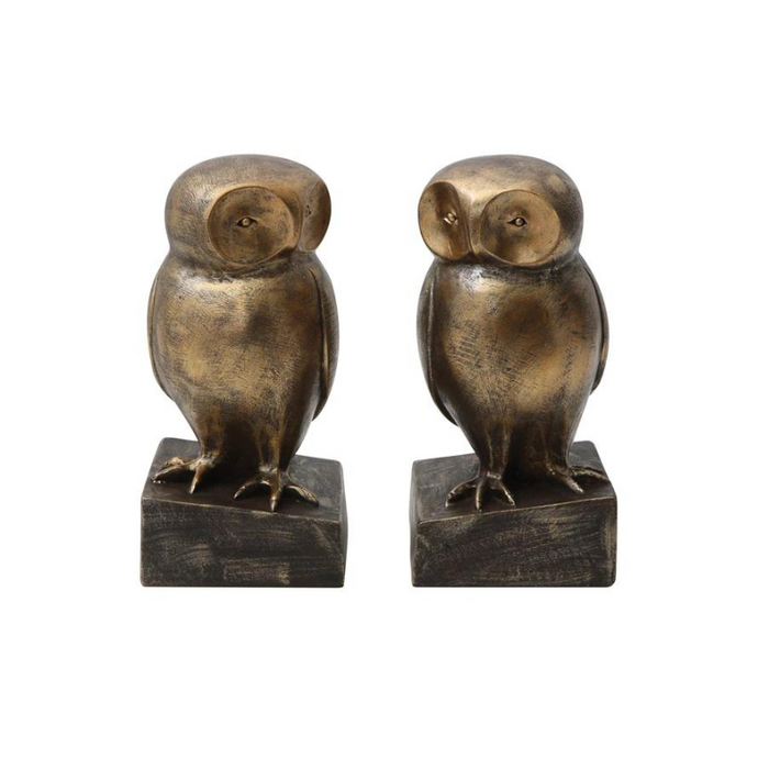 Owl Bookends Set-Becket Hitch