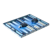 Load image into Gallery viewer, Palm Beach Blue Backgammon Set - Becket Hitch
