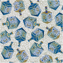 Load image into Gallery viewer, Patterned Dreidels Gift Wrap - Becket Hitch
