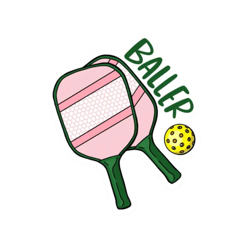 Pickleballer Sticker-Becket Hitch