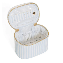 Load image into Gallery viewer, Pimlico Stripe Chambray Luxe Glow Jewel Case - Becket Hitch
