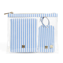 Load image into Gallery viewer, Pimlico Stripe Chambray Luxe Travel Set - Becket Hitch
