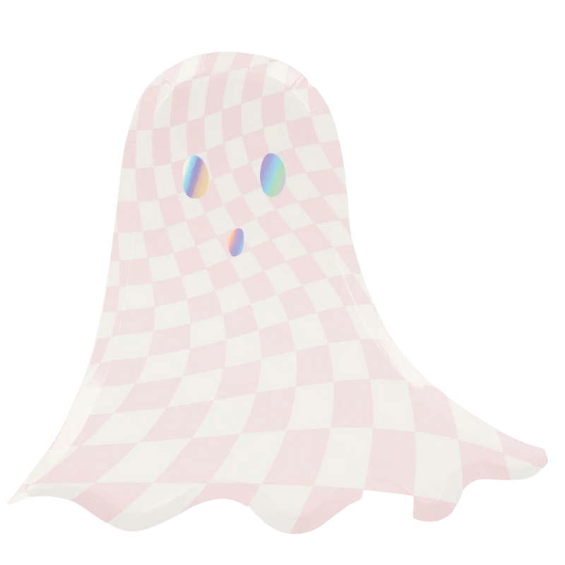 Pink Check Ghost Plates - Becket Hitch