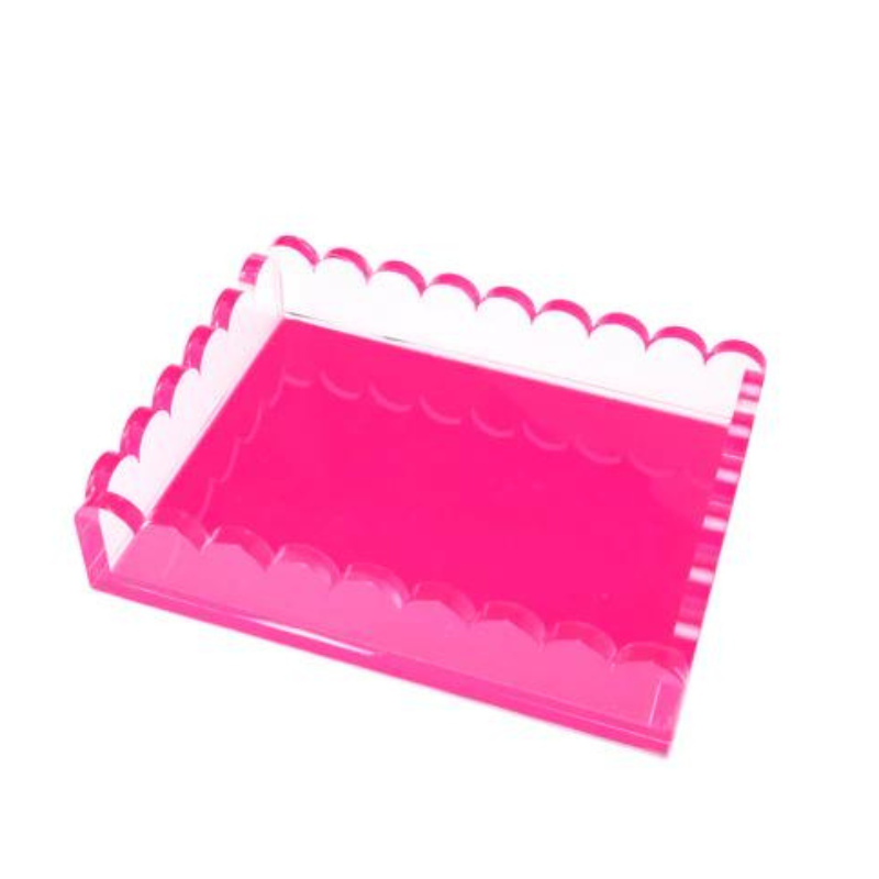 Pink Scallop Tray-Becket Hitch