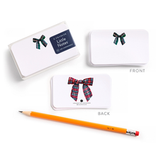 Load image into Gallery viewer, Plaid Bow Little Notes - Becket Hitch
