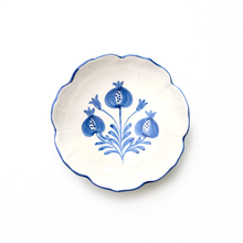Load image into Gallery viewer, Pomegranate Trio Sketch Cobalt Blue Small Bowl - Becket Hitch
