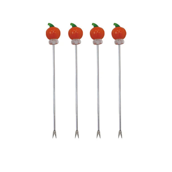 Pumpkin Appetizer Pick Set - Becket Hitch
