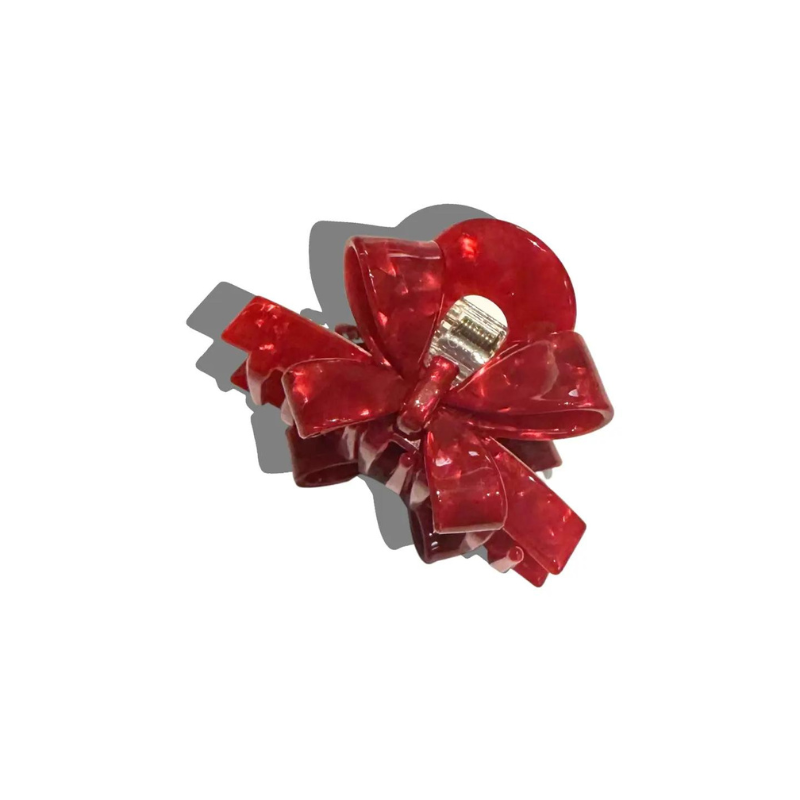 Red Bow Hair Claw-Becket Hitch